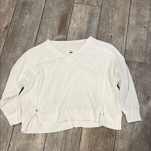 American Eagle oversized waffle henley